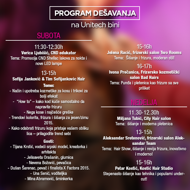 Bogat program na Unitech štandu