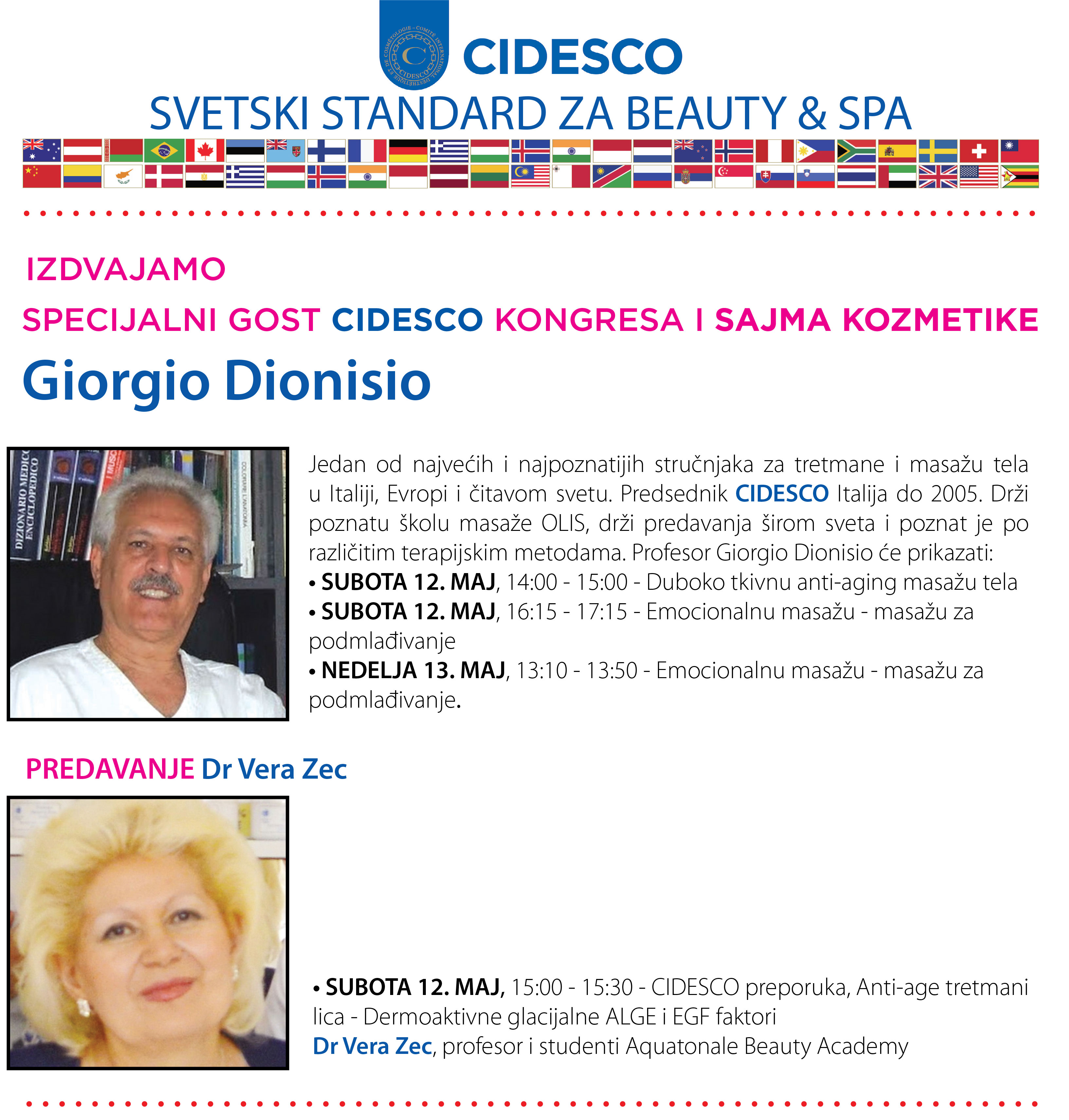 CIDESCO gost Giorgio Dionisio