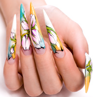 Crystal nails Nail art