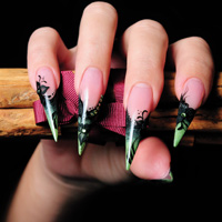 Crystal nails Nail art