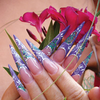 Crystal nails Nail art