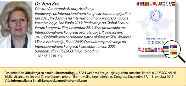 Dr Vera Zec - CIDESCO Italia - 26. Sajam kozmetike - Beograd