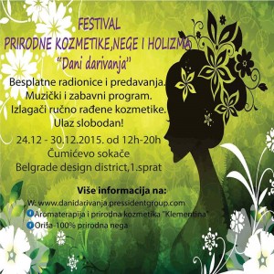 Festival prirodne kozmetike, nege i holizma "Dani darivanja"