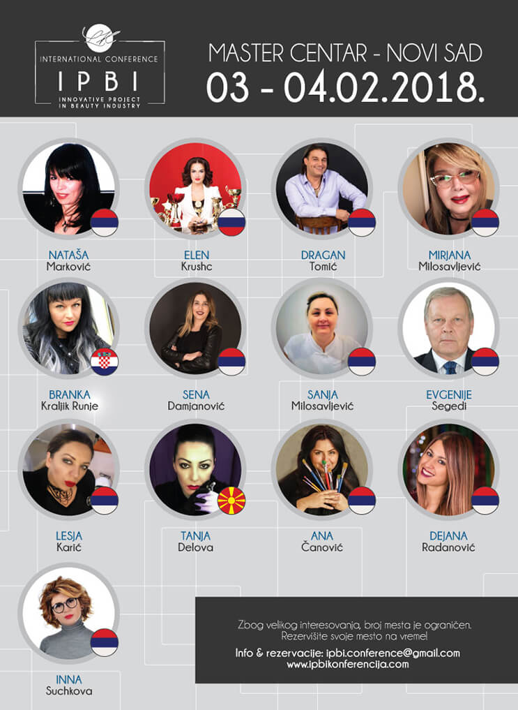 Innovative Project in Beauty Industry IPBI konferencija predavači