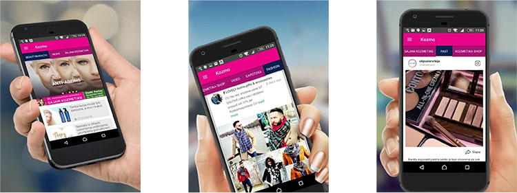 Mobilna aplikacija KOZMO u praksi