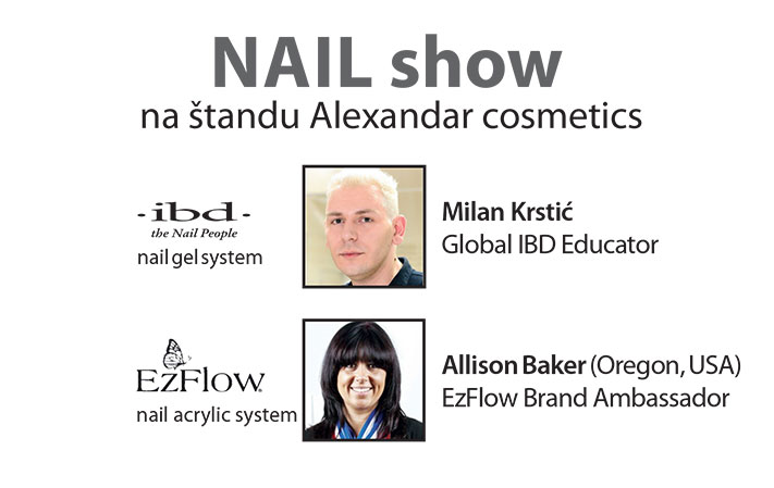 Nail show na štandu Alexandar cosmetics
