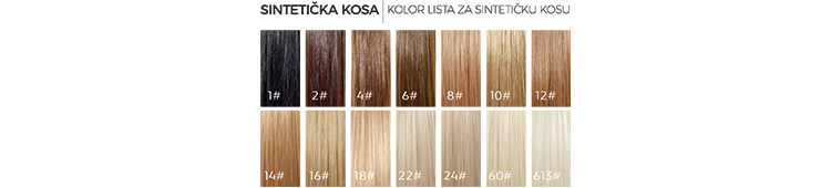 Sinteticka kosa kolor lista