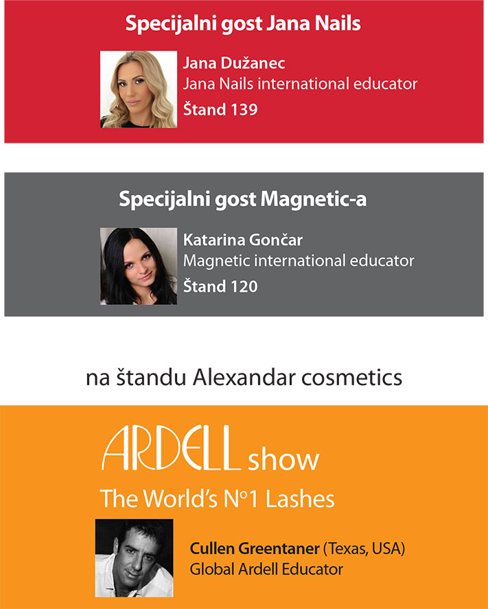 Specijalni gosti na štandu Alexandar cosmetics