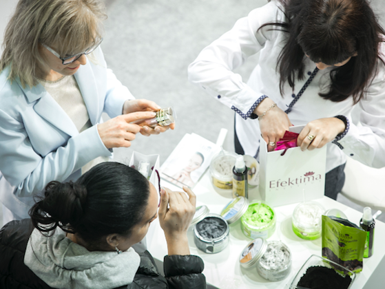 buying cosmetics