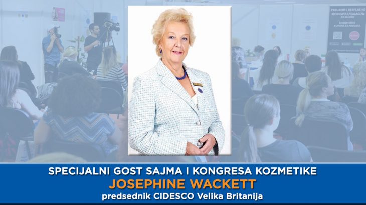 Specijalni gost CIDESCO kongresa i 33. Sajma kozmetike Josephine Wackett
