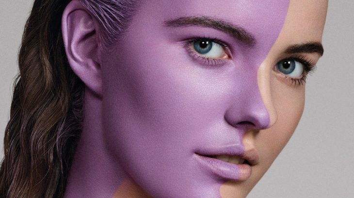 Two colors women face