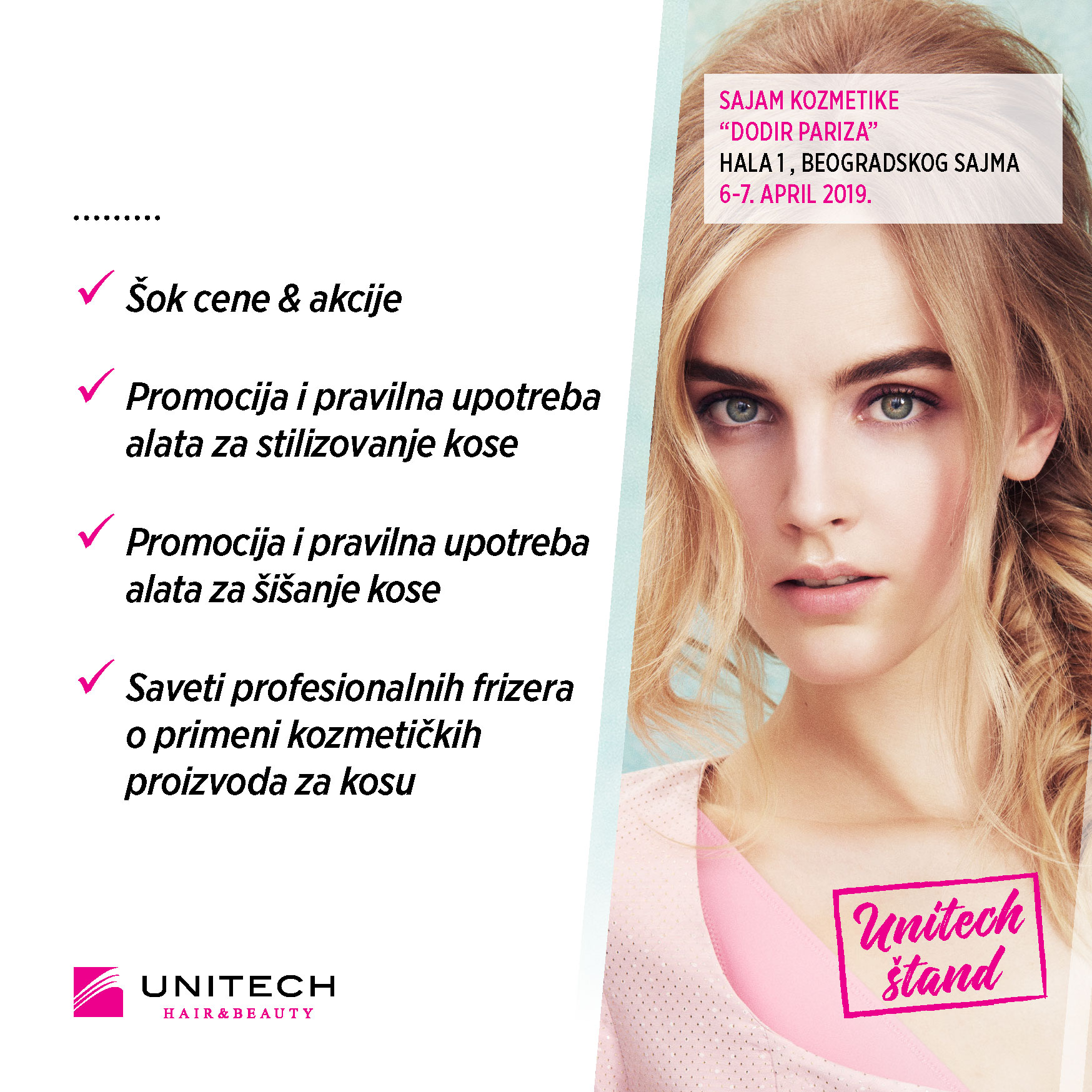 Unitech Šok cene & akcije - 33. sajam kozmetike