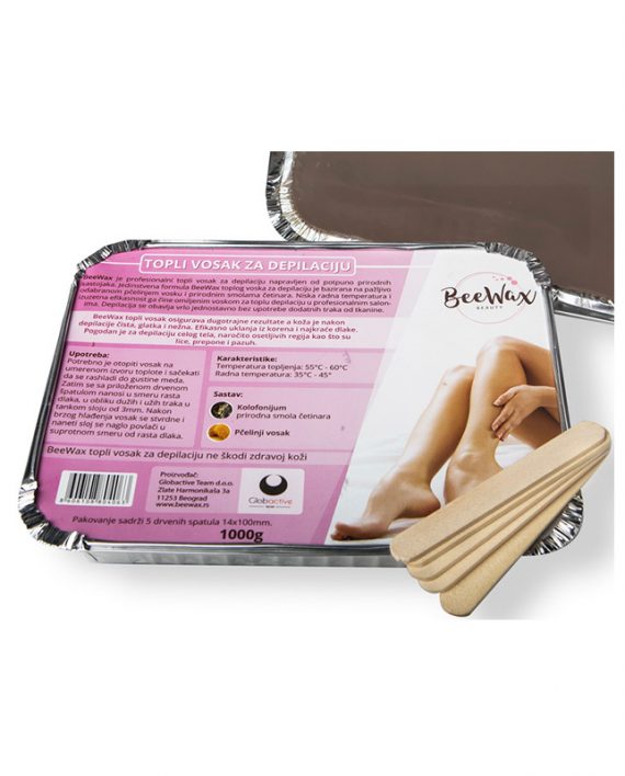 BeeWax Topli vosak za depilaciju 1000g BeeWax Topli vosak za depilaciju 1000g