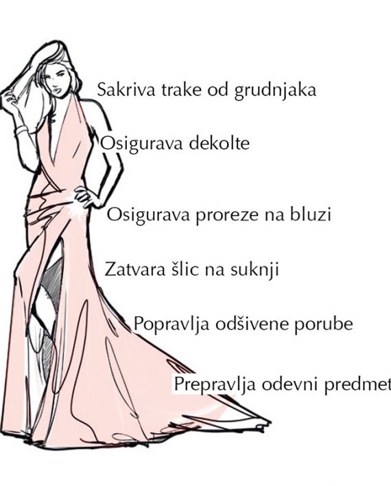 Fashion Tape Adhezivne trakice za odecu