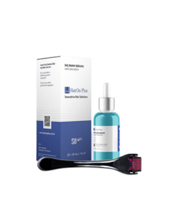 HAIR ON PLUS- Plavi serum protiv opadanja i za rast kose + Derma roller HAIR ON PLUS- Plavi serum protiv opadanja i za rast kose + Derma roller