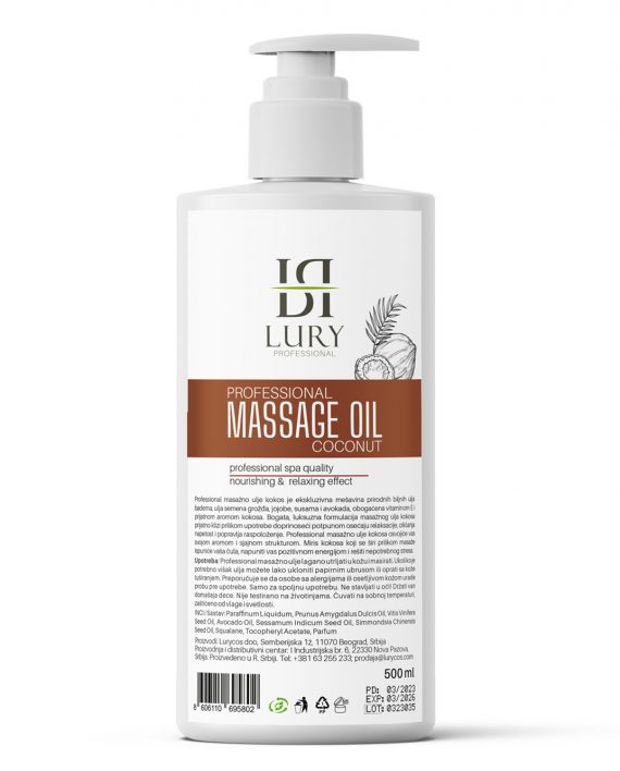 Ulje za masažu kokos 500ml