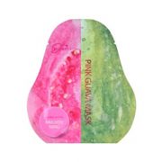 Korejska sheet maska za ujednacen i blistav ten koze lica PURENSKIN Invisible Skin Fit pink guava 23g