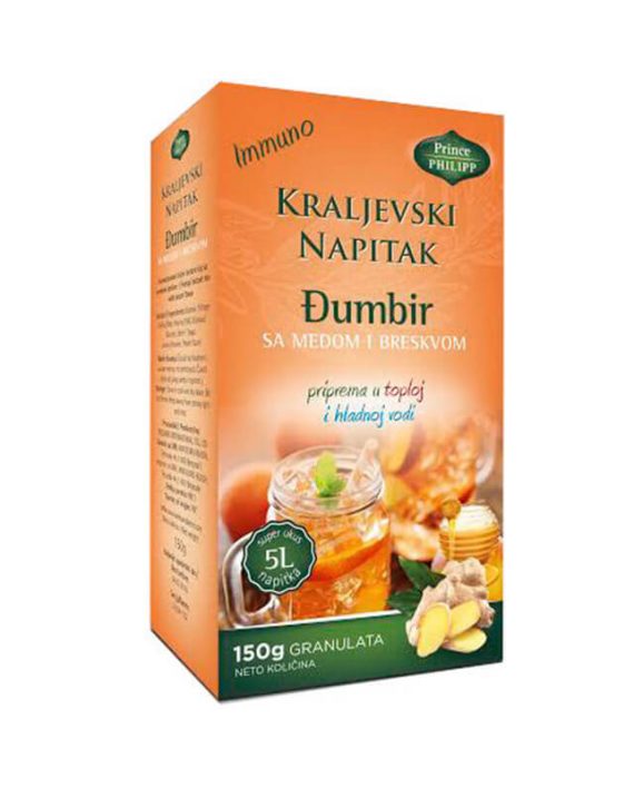 Kraljevski napitak djumbir sa medom i breskvom