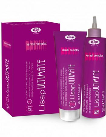 Lisap UTIMATE keratin set T Biljni „Brasil“ Keratin tretman za trajno ispravljanje kovrdzave kose - za FARBANU kosu.