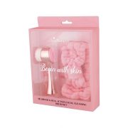 Set traka za kosu i cetka za lice SPA NATURAL Rose Gold Set traka za kosu i cetka za lice SPA NATURAL Rose Gold