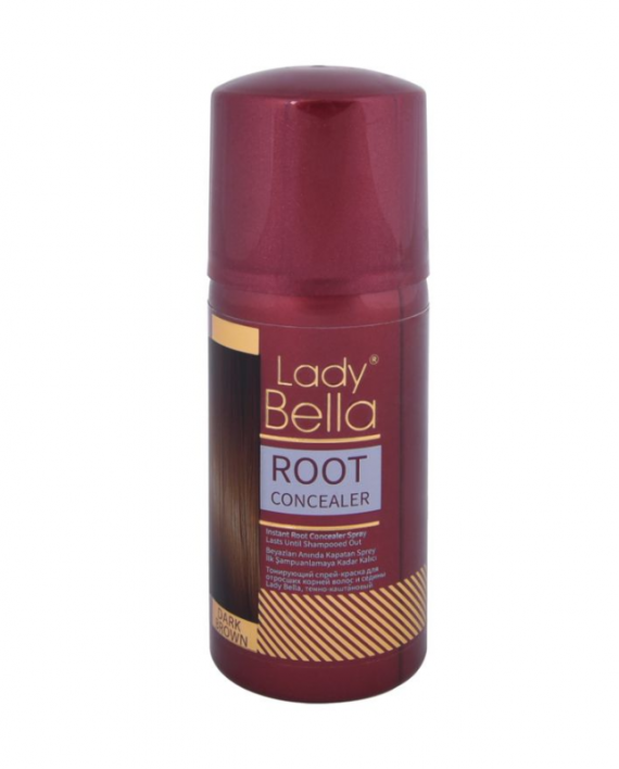Sprej za prekrivanje izrastka i sedih vlasi LIDER Lady Bella Dark Brown 100ml