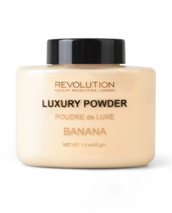 Zavrsni puder u prahu MAKEUP REVOLUTION Luxury Banana Powder 42g (2) Završni puder u prahu MAKEUP REVOLUTION Luxury Banana Powder 42g