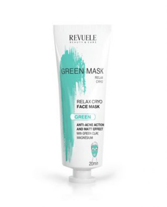 Zelena-maska-za-ciscenje-lica-sa-efektom-hladjenja-REVUELE-Anti-Acne-Cryo-Effect-80ml--1