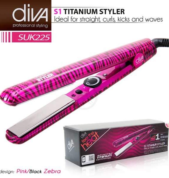 DIVA Titanium presa Pink/Black DIVA Titanium presa Pink/Black