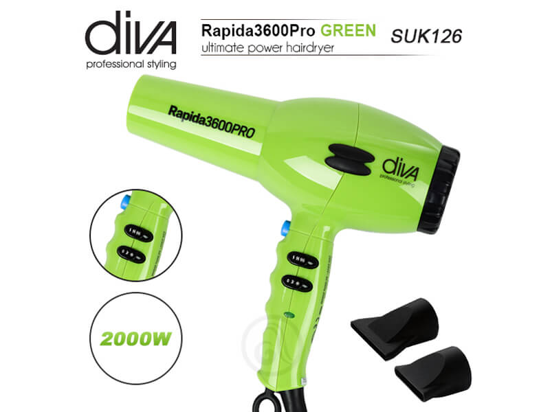 Fen za kosu DIVA Rapida 3600 Green