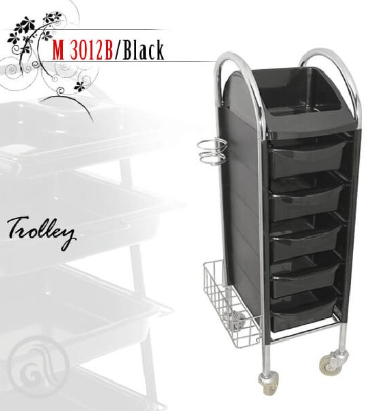 Frizerska kolica M 3012B crna