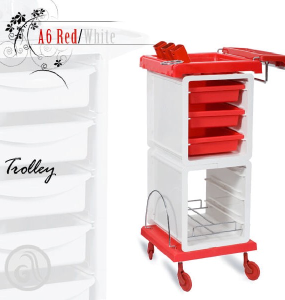 Kolica za viklere A6 red/white