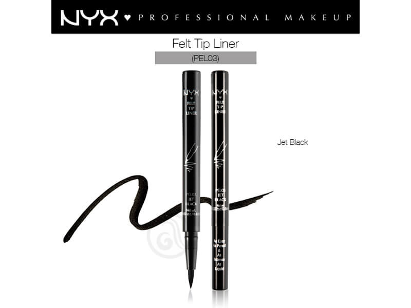 NYX Professional Makeup Ajlajner u obliku flomastera PEL03 Jet Black