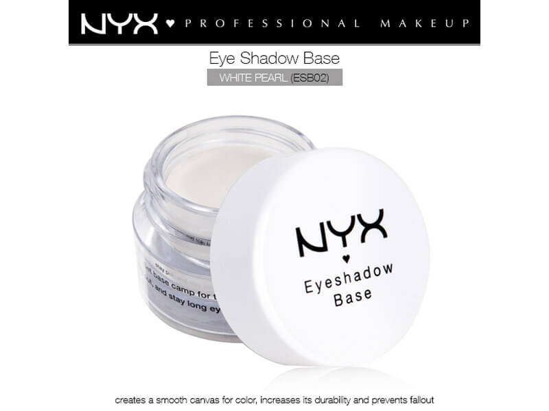 NYX Professional Makeup Baza za senku za oči ESB02 Sedefasto bela