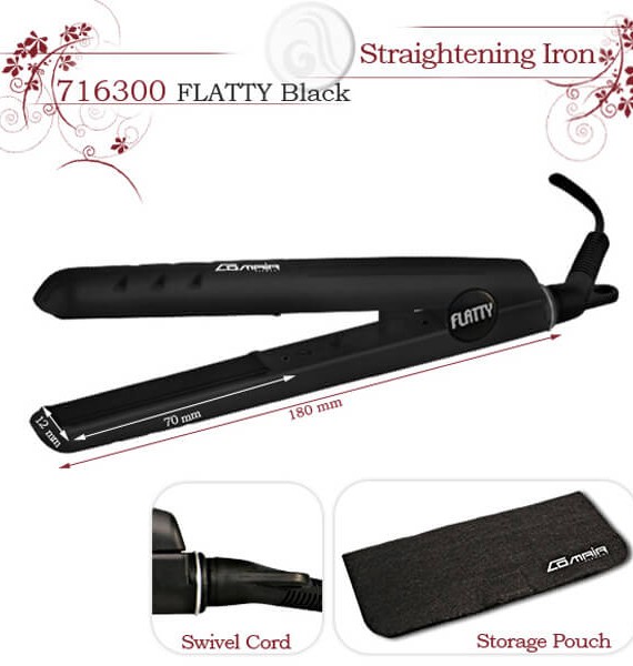 Presa Ceramic Flatty 12 mm BLACK