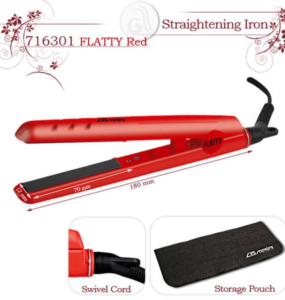 Presa Ceramic Flatty 12 mm RED