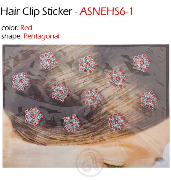 Ukrasi za kosu i telo Pentagonal Red