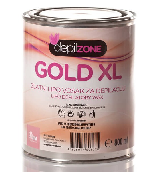 Vosak za depilaciju u konzervi GOLD XL