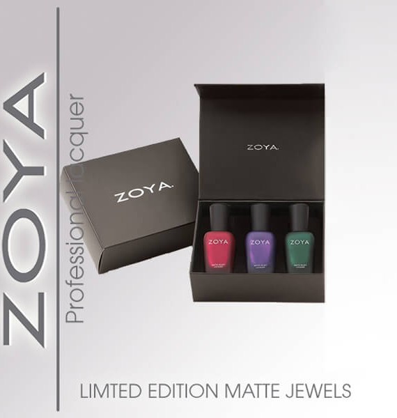 Zoya limited edition matte jewels - set 3 laka